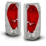 Ford F250 1989-1996 Clear Custom Tail Lights