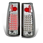 1994 Chevy 3500 Pickup Chrome LED Tail Lights