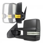 2011 Chevy Avalanche Power Folding Tow Mirrors Smoked Switchback LED DRL Sequential Signal