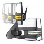 2007 Chevy Tahoe Chrome Power Folding Tow Mirrors Smoked Switchback LED DRL Sequential Signal