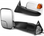 2001 Dodge Ram Chrome Power Heated Towing Mirrors AmberSignal Lights