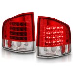 GMC Sonoma 1994-2004 Red and Clear LED Tail Lights