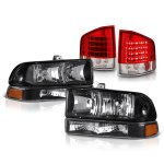 2001 Chevy S10 Black Headlights and Red LED Tail Lights