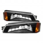 2005 Chevy Avalanche Body Cladding Black Bumper Lights