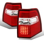 2015 Ford Expedition Red and Clear LED Tail Lights