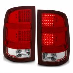 2011 GMC Sierra LED Tail Lights Red and Clear