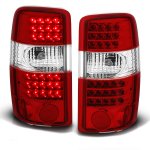 2005 Chevy Tahoe Red and Clear LED Tail Lights