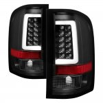 2007 Chevy Silverado 2500HD Black LED Tail Lights Tube