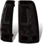 2006 GMC Sierra 1500HD Smoked Tube LED Tail Lights