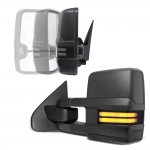 2013 Chevy Avalanche Power Folding Tow Mirrors Smoked LED DRL