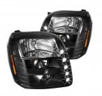 2013 GMC Yukon XL Black Projector Headlights with LED