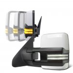 2015 Toyota Tundra White Power Folding Tow Mirrors Smoked Switchback LED DRL Sequential Signal