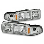 1996 Chevy Impala Clear Euro Headlights with LED