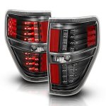 2010 Ford F150 Black LED Tail Lights