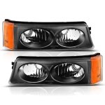 2006 Chevy Silverado Black Bumper Lights