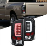 2004 Dodge Ram 3500 Black Tube LED Tail Lights