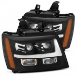 2014 Chevy Suburban Black Projector Headlights LED DRL Activation