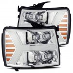 2007 Chevy Silverado LED Quad Projector Headlights DRL Dynamic Signal Activation