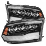 2012 Dodge Ram 3500 New Glossy Black LED Quad Projector Headlights DRL