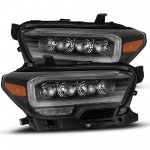 2017 Toyota Tacoma SR Black LED Quad Projector Headlights DRL Dynamic Signal Activation