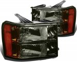 2013 GMC Sierra 3500HD Smoked Headlights