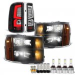 2011 GMC Sierra Denali Black LED Bulbs Headlights LED Tail Lights