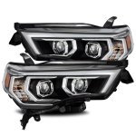 2022 Toyota 4Runner Black Projector Headlights LED DRL Dynamic Signal