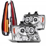 2012 Chevy Suburban Halo Projector Headlights Full LED Tail Lights Conversion