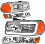 2005 GMC Sierra Chrome Tube Headlights