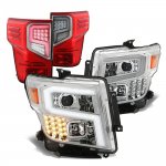 Nissan Titan XD S 2016-2022 DRL Projector Headlights Full LED Tail Lights