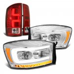 2008 Dodge Ram 2500 DRL Projector Headlights Dynamic Signals Custom LED Tail Lights