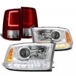 2012 Dodge Ram 3500 Premium DRL Projector Headlights LED Tail Lights