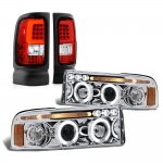 Dodge Ram 1994-2001 Halo Projector Headlights Tube LED Tail Lights