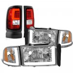 Dodge Ram 2500 1994-2002 DRL Headlights Corner Lights LED Tail Lights