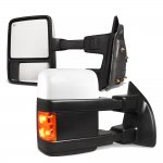 2013 Ford F250 Super Duty White Towing Mirrors Power Heated Signal Lights