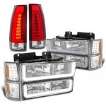 1997 Chevy 2500 Pickup LED DRL Headlights Tail Lights