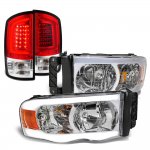 2004 Dodge Ram 3500 LED DRL Headlights Tail Lights