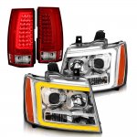 2014 Chevy Tahoe LED DRL Projector Headlights Tail Lights