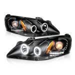 2009 Pontiac G6 Projector Headlights Black Halo LED