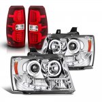 2010 Chevy Avalanche Halo Projector Headlights LED Tail Lights