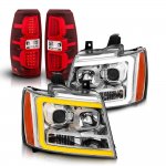 2009 Chevy Avalanche DRL Projector Headlights LED Tail Lights