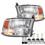 Dodge Ram 2500 2010-2018 LED Quad Headlight Bulbs Set Complete Kit