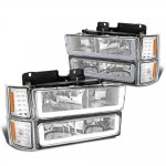 1996 Chevy Silverado LED DRL Headlights Bumper Lights