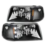 Ford Ranger 1993-1997 Black Euro Headlights