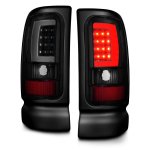 1995 Dodge Ram 2500 Black Smoked LED Tail Lights Tube