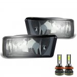 2011 Chevy Silverado 3500HD Smoked Fog Lights LED Bulbs Kit