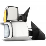 Toyota Tundra 2014-2021 Chrome Towing Mirrors Smoked Switchback LED Sequential Signal