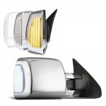 Toyota Tundra 2007-2021 Chrome Power Folding Tow Mirrors Switchback LED Sequential Signal