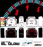 1991 Nissan Hardbody Glow Gauge Cluster Face Kit