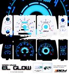 Ford Ranger 1991-1994 Reverse Glow Gauge Cluster Face Kit